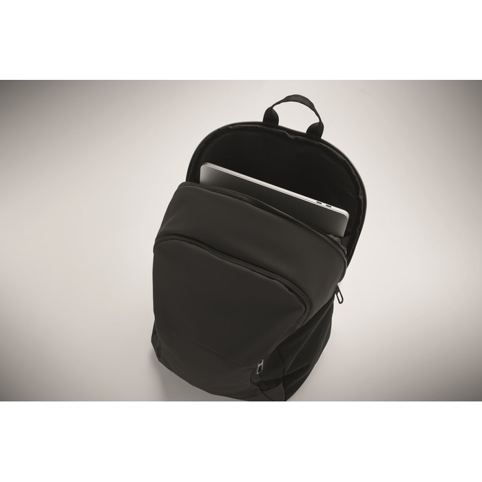 Mochila para portátil con varios bolsillos exteriores 15'' color negro vista fotografía