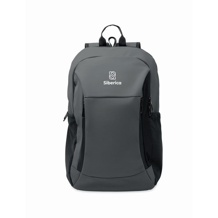Mochila para portátil con varios bolsillos exteriores 15'' color gris oscuro vista principal segunda vista