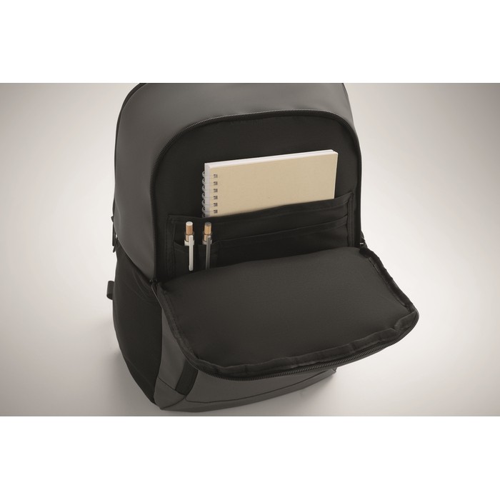 Mochila para portátil con varios bolsillos exteriores 15'' color gris oscuro vista fotografía