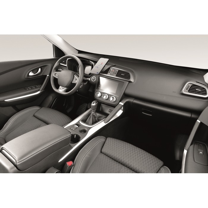 Cargador inalámbrico magnético para coche con anillo magnético color negro segunda vista fotografía Cargador inalámbrico magnético para coche con anillo magnético color negro segunda vista fotografía