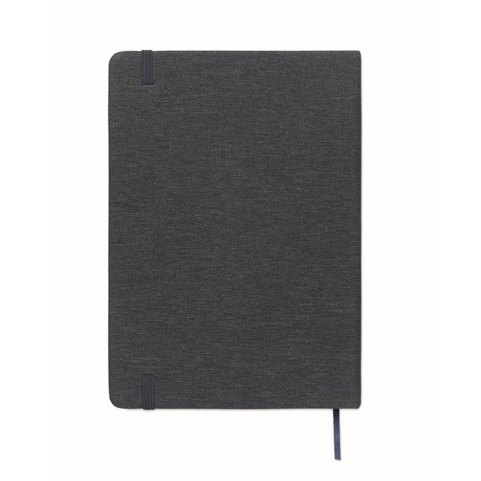 Libreta de tapa dura con función de soporte para móvil A5 papel a rayas color azul marino quinta vista Libreta de tapa dura con función de soporte para móvil A5 papel a rayas color azul marino quinta vista