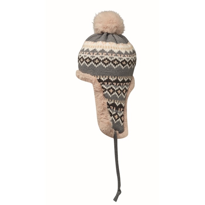 Gorro de forro polar y poliéster con orejeras para adulto color negro segunda vista Gorro de forro polar y poliéster con orejeras para adulto color negro segunda vista