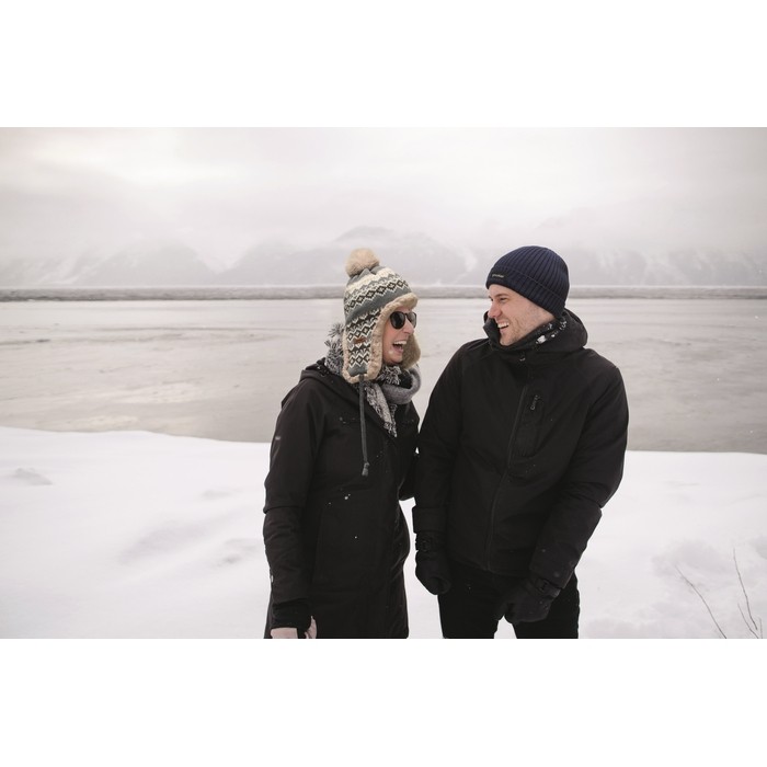 Gorro de forro polar y poliéster con orejeras para adulto color gris segunda vista bodegón 2 Gorro de forro polar y poliéster con orejeras para adulto color gris segunda vista bodegón 2