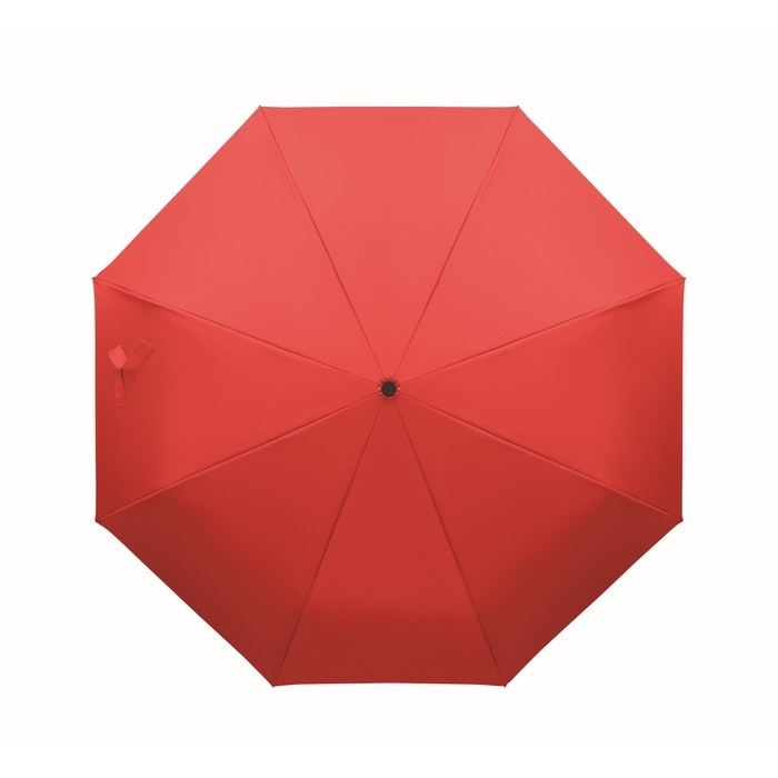 Paraguas antiviento plegable con apertura y cierre automático Ø99 color rojo octava vista Paraguas antiviento plegable con apertura y cierre automático Ø99 color rojo octava vista