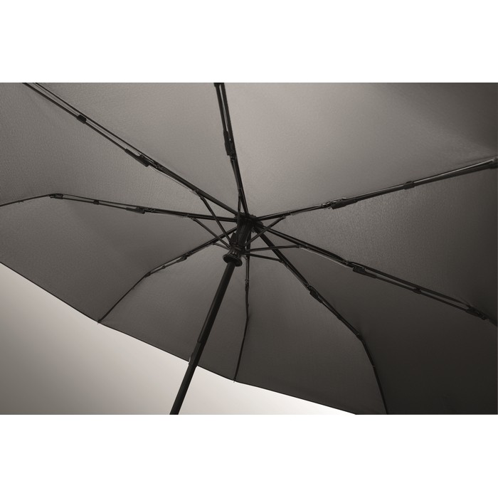 Paraguas antiviento plegable con apertura y cierre automático Ø99 color gris vista fotografía cuarta vista Paraguas antiviento plegable con apertura y cierre automático Ø99 color gris vista fotografía cuarta vista
