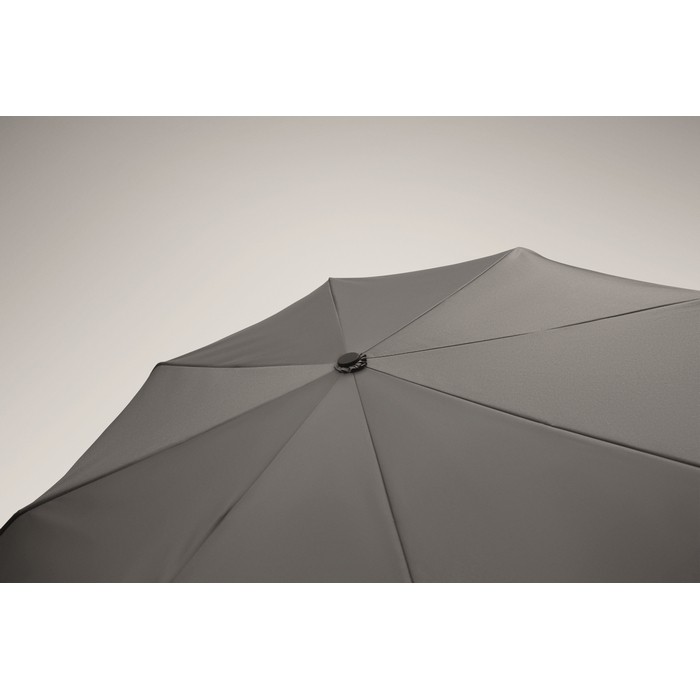 Paraguas antiviento plegable con apertura y cierre automático Ø99 color gris vista fotografía quinta vista Paraguas antiviento plegable con apertura y cierre automático Ø99 color gris vista fotografía quinta vista