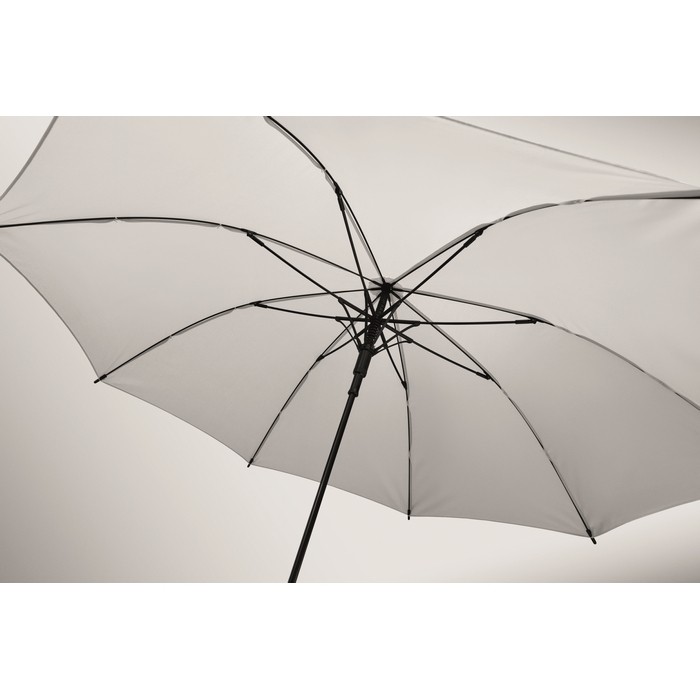 Paraguas antiviento de apertura automática y cierre manual Ø103 color blanco vista fotografía cuarta vista Paraguas antiviento de apertura automática y cierre manual Ø103 color blanco vista fotografía cuarta vista