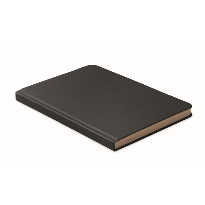 Libreta hecha de caña de azúcar de tapa dura A5 papel a rayas color negro Libreta hecha de caña de azúcar de tapa dura A5 papel a rayas color negro