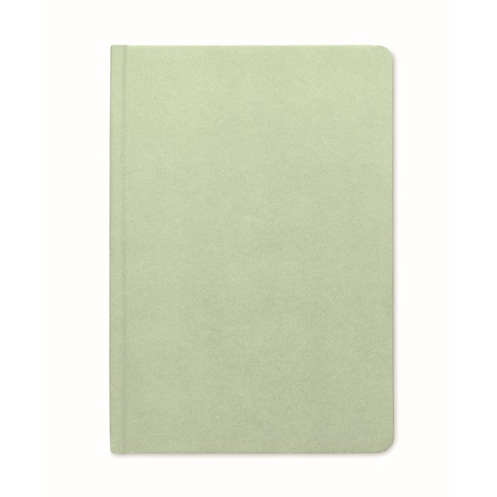 Libreta hecha de caña de azúcar de tapa dura A5 papel a rayas color verde menta quinta vista Libreta hecha de caña de azúcar de tapa dura A5 papel a rayas color verde menta quinta vista