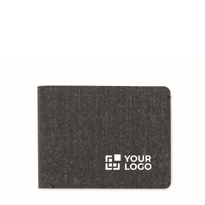 Cartera de PU con localizador inteligente para aparatos Apple® color negro vista de impresión Cartera de PU con localizador inteligente para aparatos Apple® color negro vista de impresión