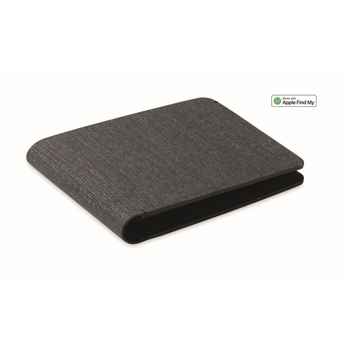 Cartera de PU con localizador inteligente para aparatos Apple® color negro Cartera de PU con localizador inteligente para aparatos Apple® color negro