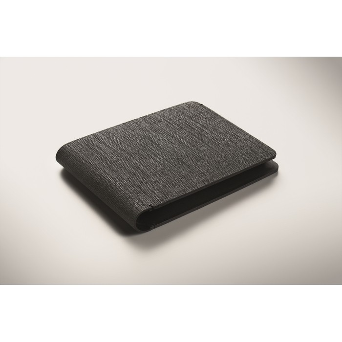 Cartera de PU con localizador inteligente para aparatos Apple® color negro vista fotografía quinta vista Cartera de PU con localizador inteligente para aparatos Apple® color negro vista fotografía quinta vista