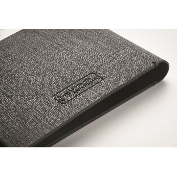 Cartera de PU con localizador inteligente para aparatos Apple® color negro vista fotografía septima vista Cartera de PU con localizador inteligente para aparatos Apple® color negro vista fotografía septima vista