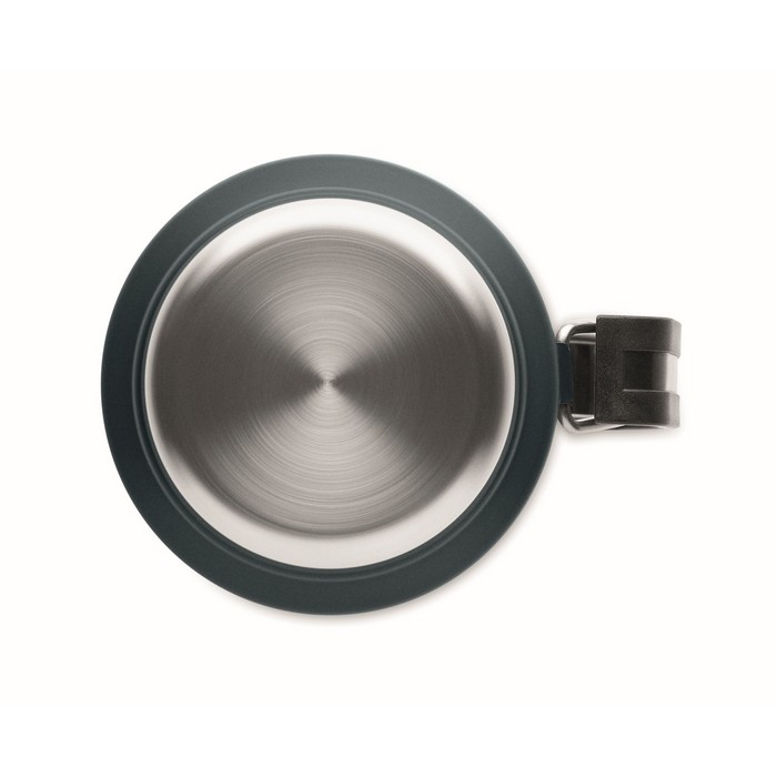 Termo de acero inoxidable reciclado con 1 vaso y asa lateral 1L color azul marino octava vista