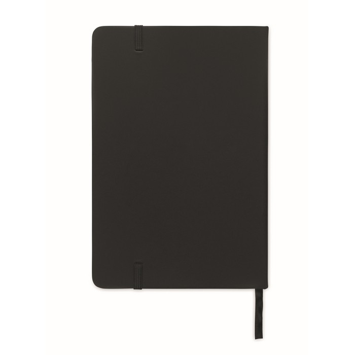 Libreta negra de tapa dura con memoria USB incluida A5 hojas a rayas color negro septima vista Libreta negra de tapa dura con memoria USB incluida A5 hojas a rayas color negro septima vista