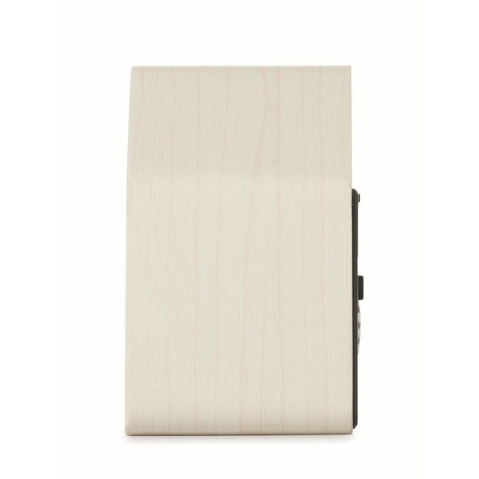 Reloj pequeño de sobremesa con alarma en forma de casa de pájaro color blanco cuarta vista Reloj pequeño de sobremesa con alarma en forma de casa de pájaro color blanco cuarta vista