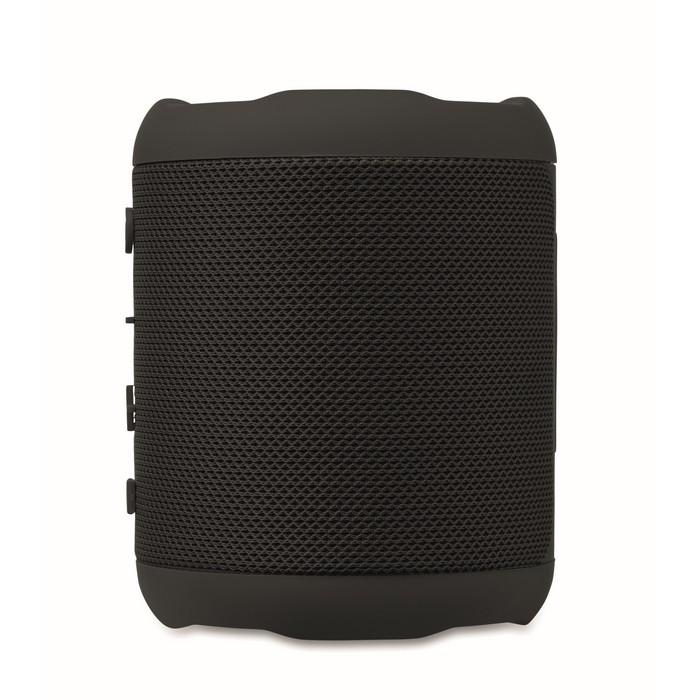 Pequeño altavoz inalámbrico de tejido RPET de 3hs de reproducción color negro sexta vista Pequeño altavoz inalámbrico de tejido RPET de 3hs de reproducción color negro sexta vista