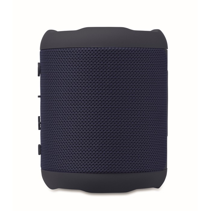 Pequeño altavoz inalámbrico de tejido RPET de 3hs de reproducción color azul sexta vista Pequeño altavoz inalámbrico de tejido RPET de 3hs de reproducción color azul sexta vista