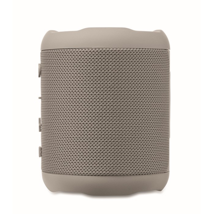 Pequeño altavoz inalámbrico de tejido RPET de 3hs de reproducción color gris sexta vista Pequeño altavoz inalámbrico de tejido RPET de 3hs de reproducción color gris sexta vista