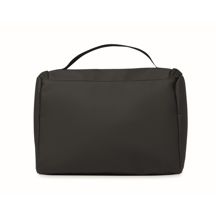 Neceser organizador de un compartimiento con gancho para colgar color negro septima vista Neceser organizador de un compartimiento con gancho para colgar color negro septima vista