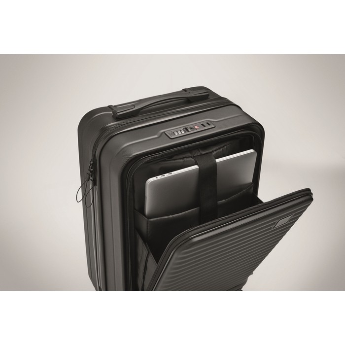 Trolley rígido con compartimientos para documentos y portátil 20'' color negro vista fotografía octava vista Trolley rígido con compartimientos para documentos y portátil 20'' color negro vista fotografía octava vista