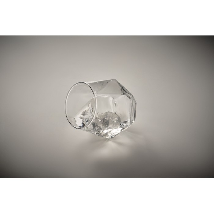 Vaso corto de forma geométrica especial para licores 300ml color transparente vista fotografía septima vista Vaso corto de forma geométrica especial para licores 300ml color transparente vista fotografía septima vista