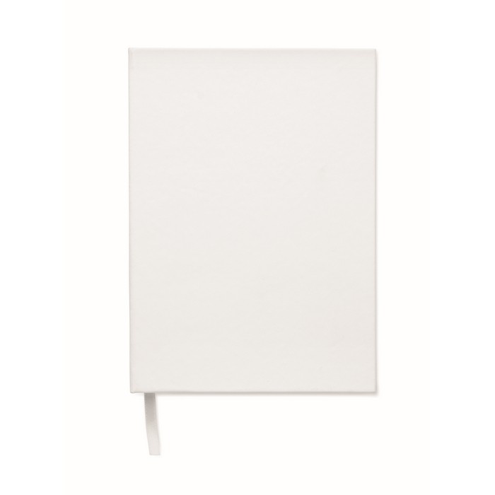 Libreta con agenda perpetuo de vista diaria con marca página a juego A5 color blanco octava vista Libreta con agenda perpetuo de vista diaria con marca página a juego A5 color blanco octava vista