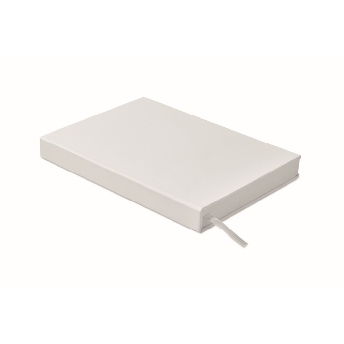 Libreta con agenda perpetuo de vista diaria con marca página a juego A5 color blanco decima vista Libreta con agenda perpetuo de vista diaria con marca página a juego A5 color blanco decima vista