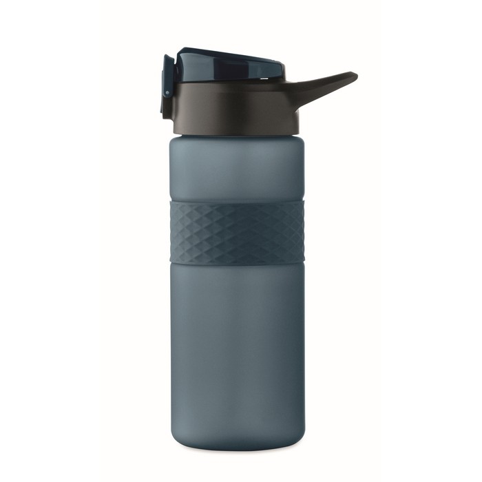 Botella de RPET con tapa abatible y pajita incluida 500ml color azul marino octava vista Botella de RPET con tapa abatible y pajita incluida 500ml color azul marino octava vista