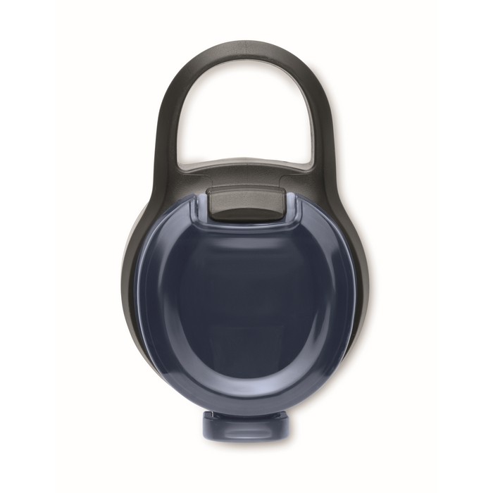 Botella de RPET con tapa abatible y pajita incluida 500ml color azul marino Botella de RPET con tapa abatible y pajita incluida 500ml color azul marino