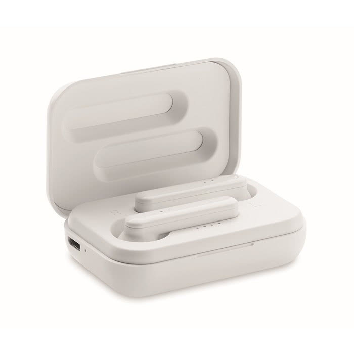 Auriculares bluetooth para personalizar 5.0 color blanco segunda vista Auriculares bluetooth para personalizar 5.0 color blanco segunda vista