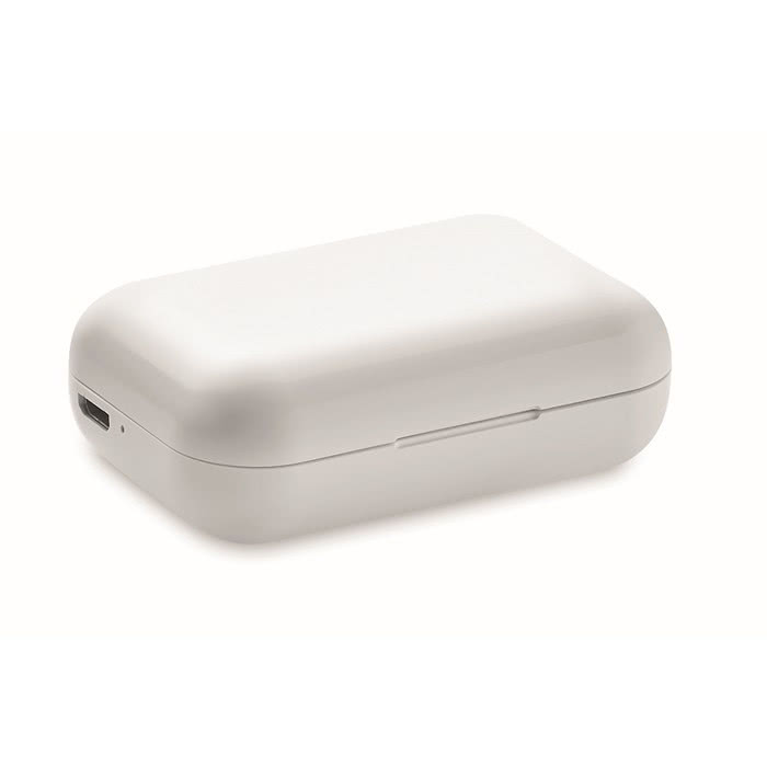 Auriculares bluetooth para personalizar 5.0 color blanco cuarta vista Auriculares bluetooth para personalizar 5.0 color blanco cuarta vista