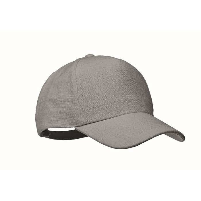 Gorra de béisbol de cáñamo personalizable color gris Gorra de béisbol de cáñamo personalizable color gris
