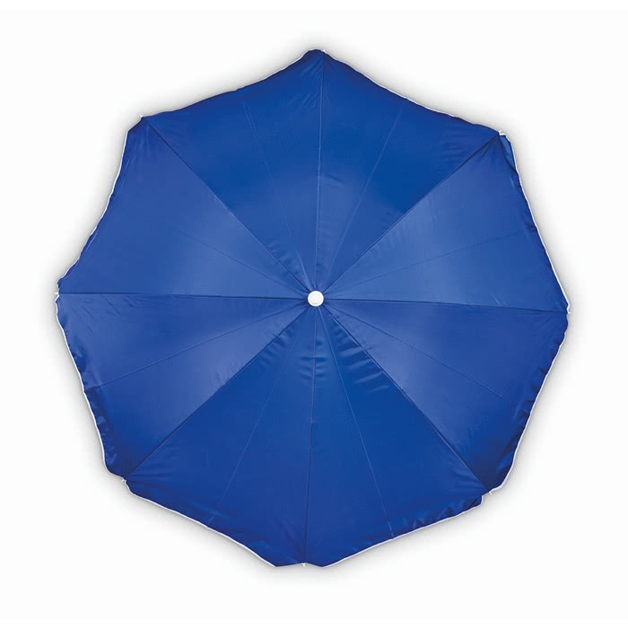 Sombrilla personalizada de poliéster color azul real cuarta vista Sombrilla personalizada de poliéster color azul real cuarta vista