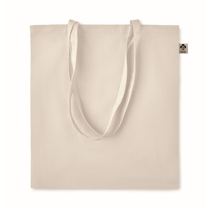 Bolsa de algodón orgánico 140 g/m2 color beige Bolsa de algodón orgánico 140 g/m2 color beige