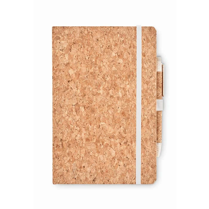 Libretas A5 ecológicas personalizadas color beige tercera vista