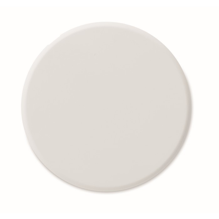 Cargadores inalámbricos reciclados de color blanco segunda vista Cargadores inalámbricos reciclados de color blanco segunda vista