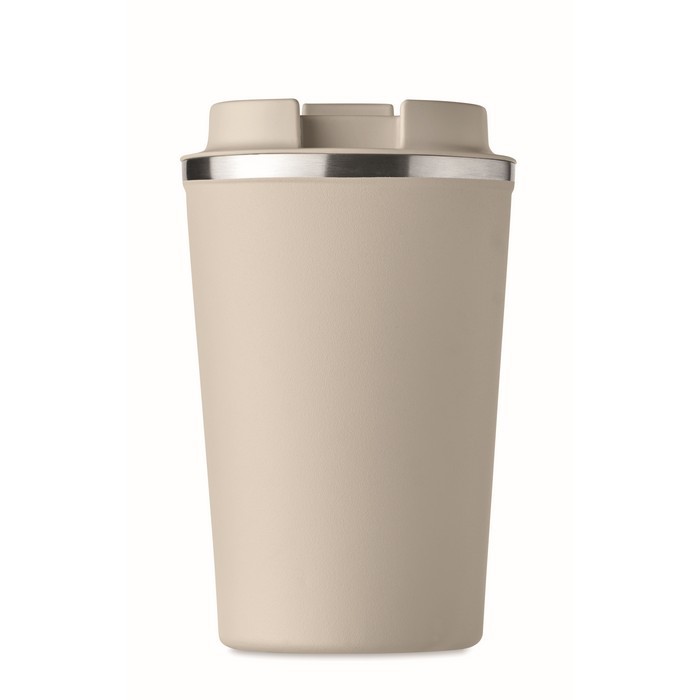 Vasos térmicos para empresa de color beige segunda vista Vasos térmicos para empresa de color beige segunda vista