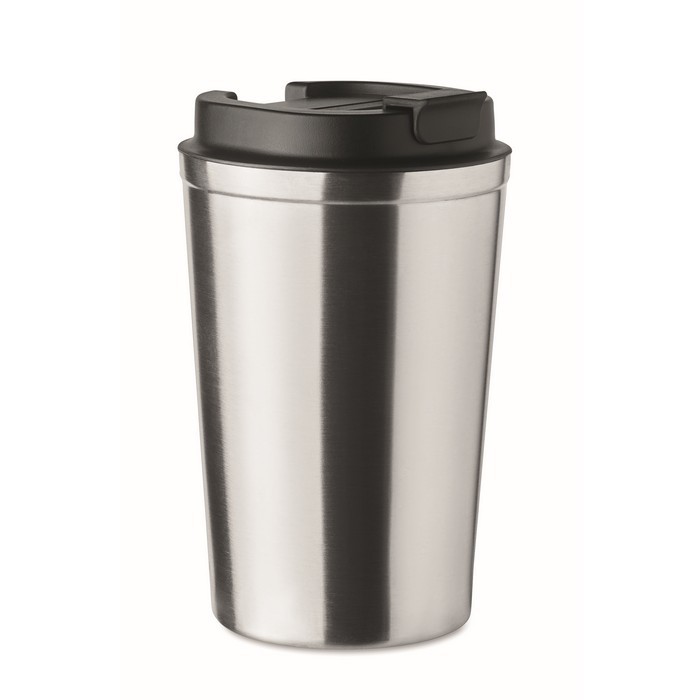 Vasos térmicos para empresa de color plateado mate Vasos térmicos para empresa de color plateado mate