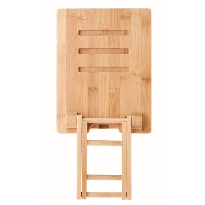 Soporte para tablet en bambú de color madera sexta vista