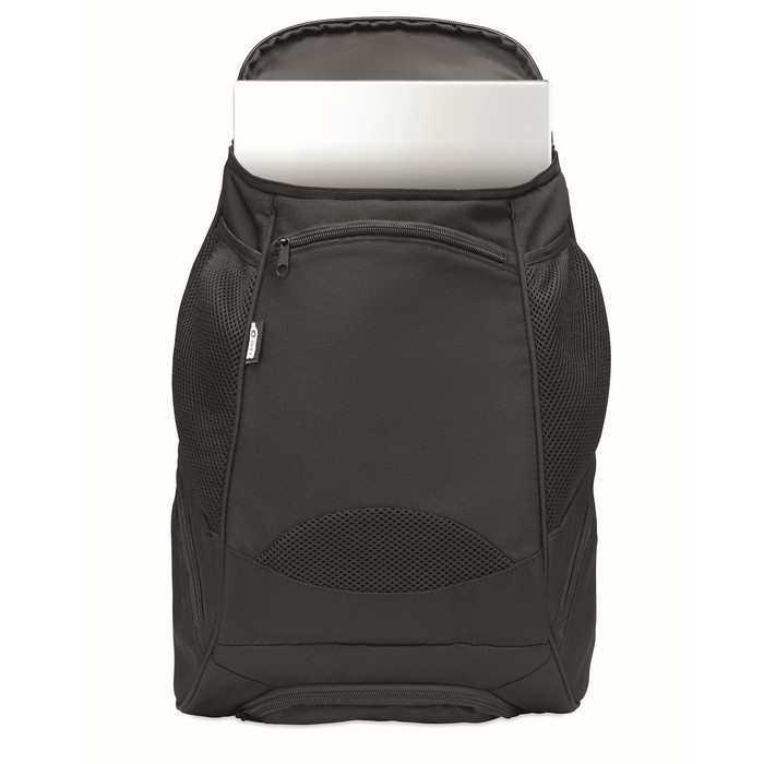 Mochilas personalizadas para deporte de color negro segunda vista Mochilas personalizadas para deporte de color negro segunda vista