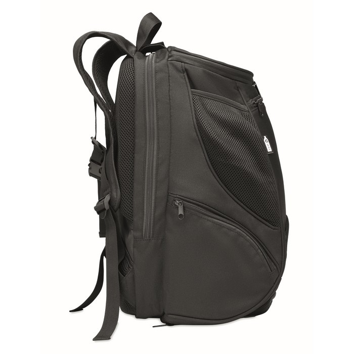 Mochilas personalizadas para deporte de color negro cuarta vista Mochilas personalizadas para deporte de color negro cuarta vista