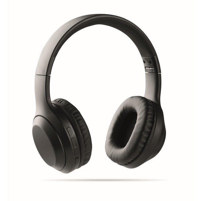 Auriculares plegables personalizados color negro Auriculares plegables personalizados color negro