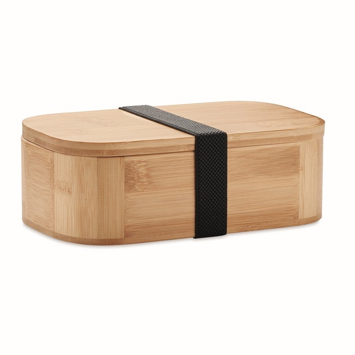 Fiambrera grande con separador color madera Fiambrera grande con separador color madera