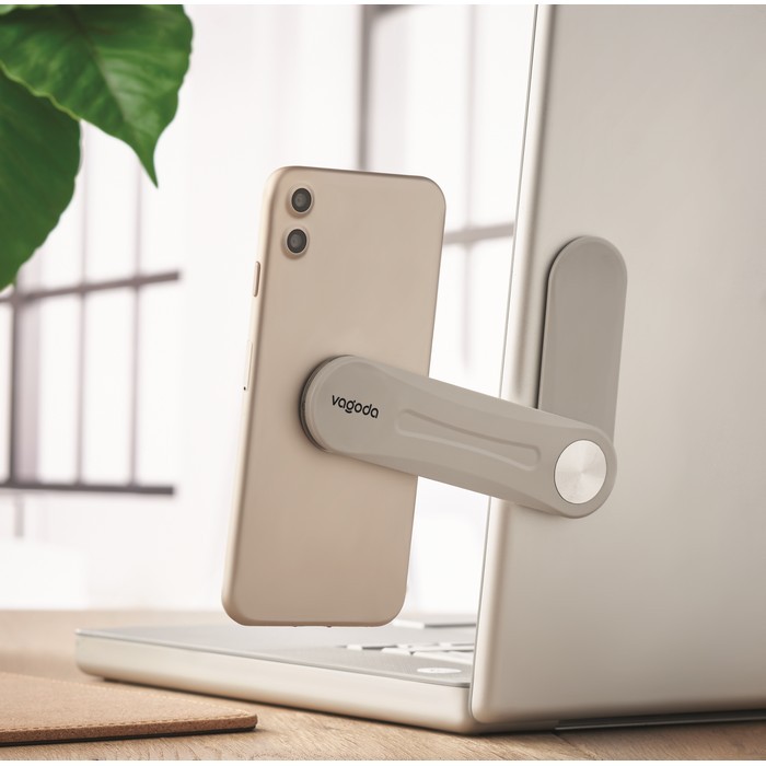 Soporte magnético para teléfono color gris vista bodegón principal Soporte magnético para teléfono color gris vista bodegón principal