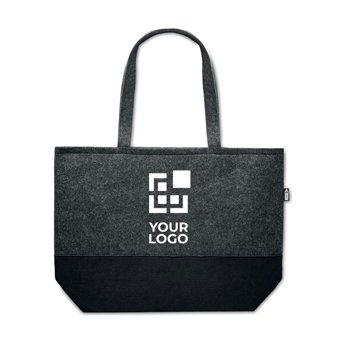 Bolsa para compra RPET con asas largas vista principal Bolsa para compra RPET con asas largas vista principal