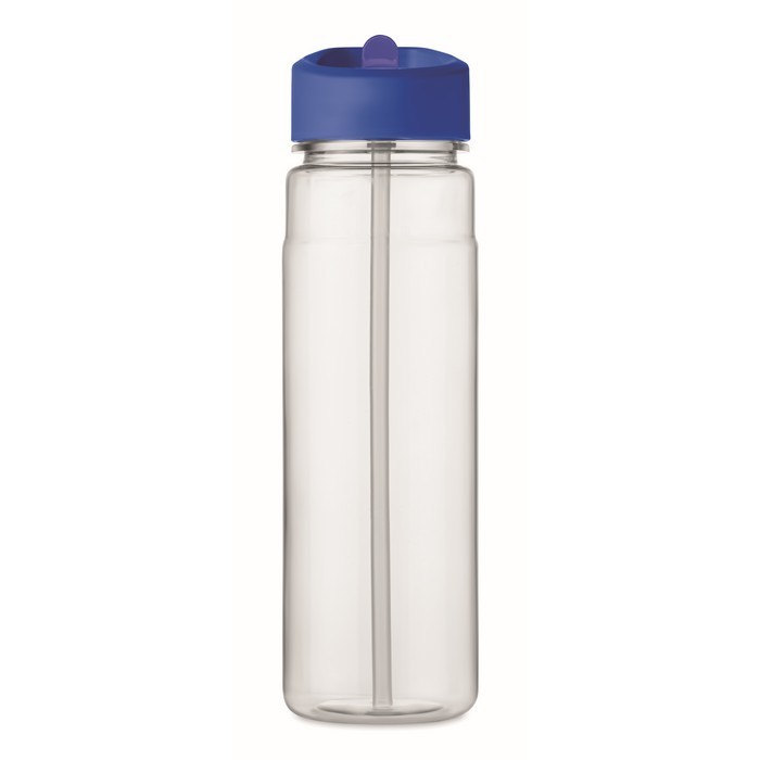 Botella con boquilla plegable color azul real cuarta vista Botella con boquilla plegable color azul real cuarta vista