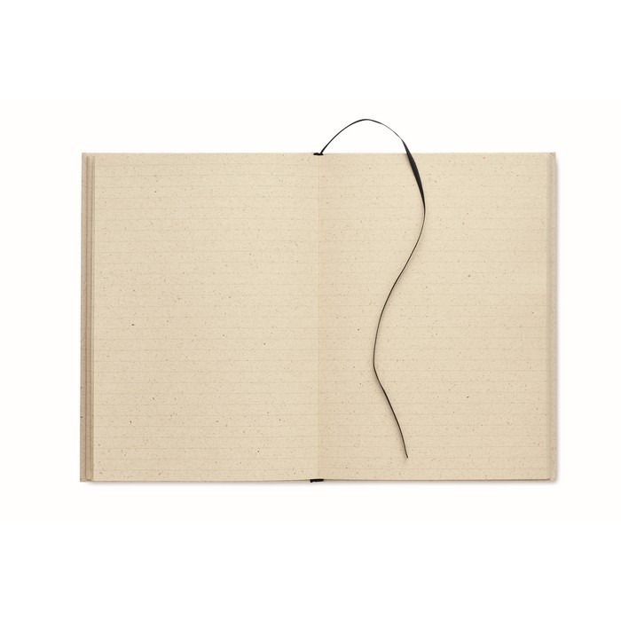 Cuadernos eco personalizados color beige cuarta vista