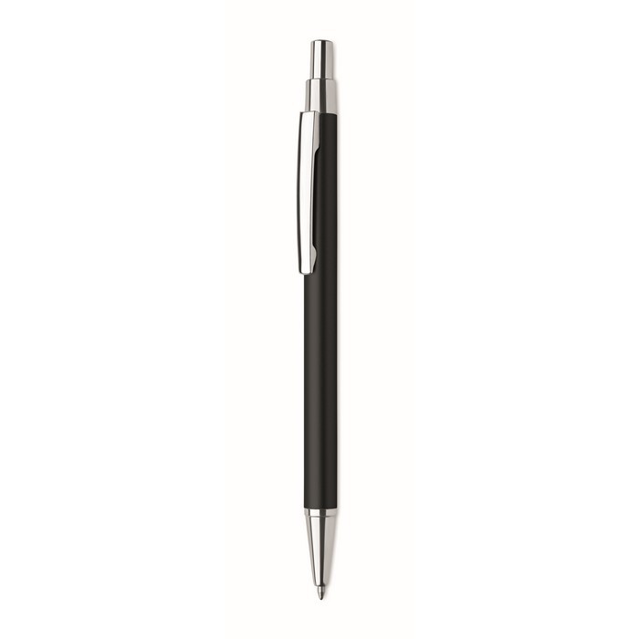 Bolígrafo de aluminio reciclado color negro sexta vista Bolígrafo de aluminio reciclado color negro sexta vista