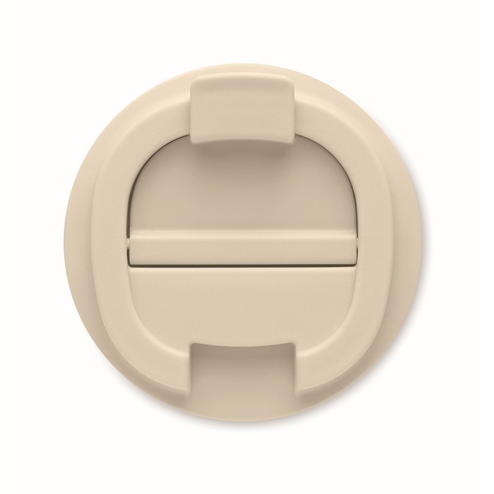 Vaso de acero con función térmica color beige sexta vista